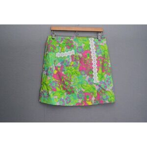 Lilly Pulitzer Roslyn Skirt Koala Big Squeeze Size 6 Derby Preppy Green